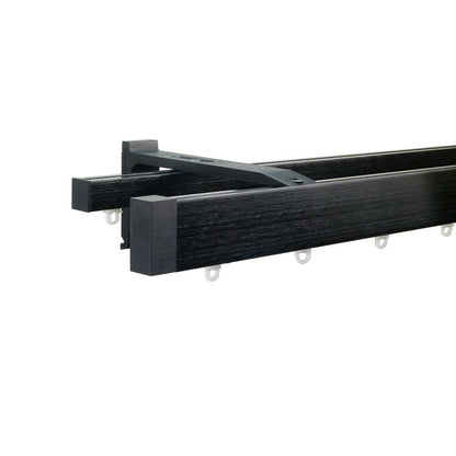 Now HD 40 x 18 mm 窗簾桿套件 雙層 黑色