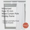 Now MT35 motorized curtain pole Display board