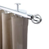 Kouvola MT35 Aluminum Kangas Finial Pole set Round profile ceiling fix Bracket 60 mm to Wall
