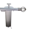 Kouvola MT35 Aluminum Kangas Finial Pole set Round profile ceiling fix Bracket 60 mm to Wall