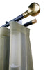Kouvola MT35 Aluminum Rekola Finial Curtain Pole set Round profile Double wall Bracket