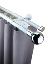 Kouvola MT35 Aluminum Rekola Finial Curtain Pole set Round profile Double wall Bracket