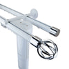 Kouvola MT35 Aluminum Kangas Finial Pole set Round profile Double wall Bracket