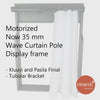 Now MT35 motorized curtain pole Display board